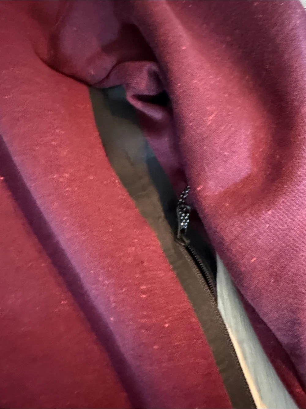 Nike Men's Burgundy Hooded Turtleneck Sweater